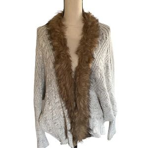 Womens Military Hippie Cream Sweater (1X/2X)